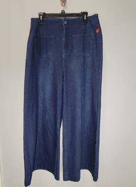 Halara Flex L Blue High Waisted Wide Leg Jeans READ
